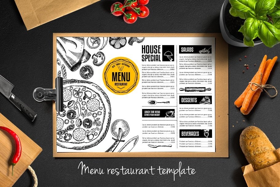 plantilla para editar menu pizas psd ai plantillas de menu para editar