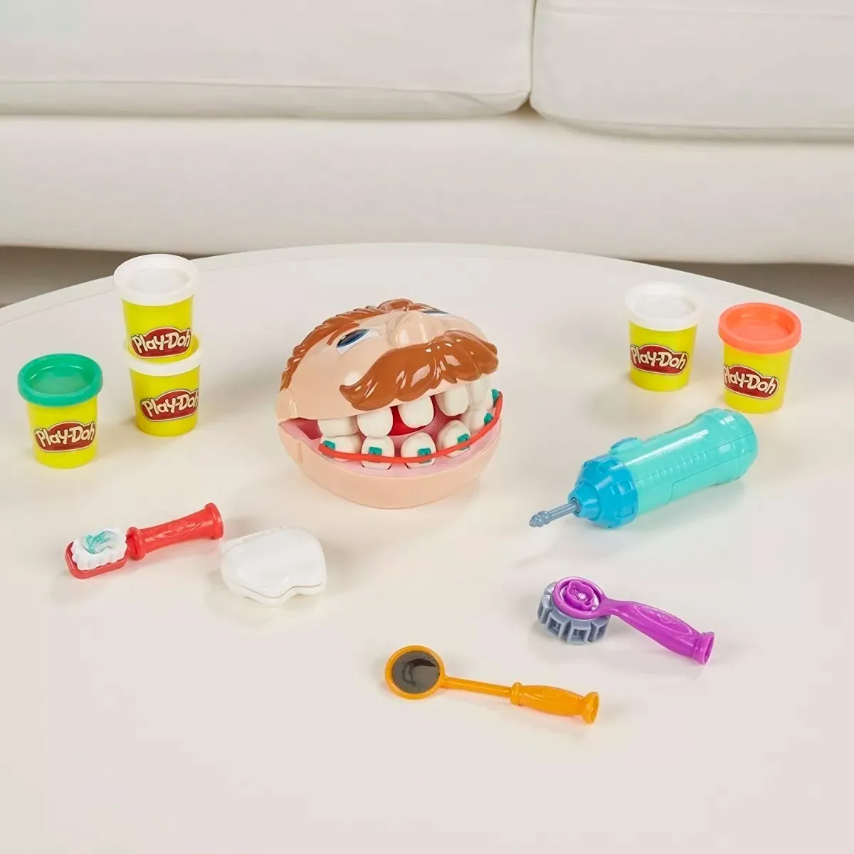 juego de dentista con masa