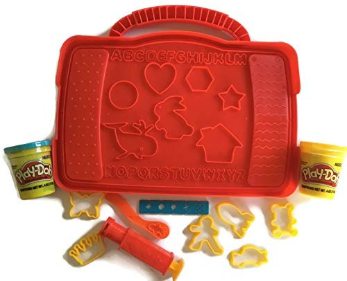 Play Doh Work Desk With 2 Tubs Playdoh 6 Dough Cutters Shape