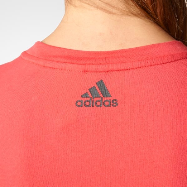 Playera adidas Mujer Rosa Coral Essentials Linear S97216 Playera adidas Mujer Rosa Coral Essentials Linear S97216
