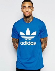 playera azul adidas