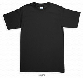playera negra lisa hombre