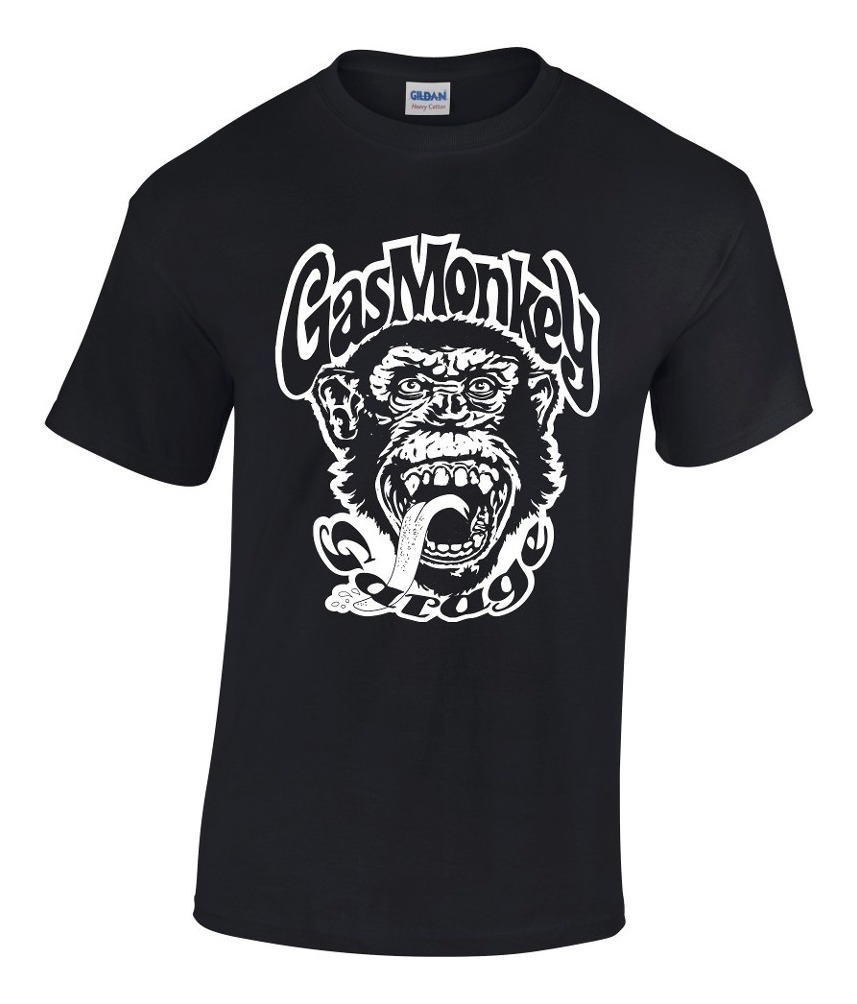 Playera Gas Monkey Camiseta En Serigrafia Impresion Grande - $ 170.00 en Mercado Libre