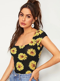 blusas con girasoles