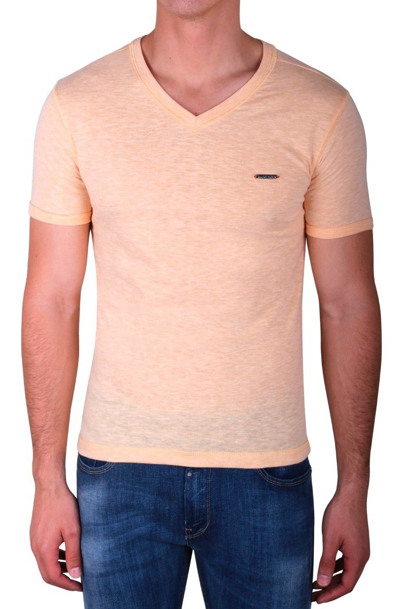 Playera de hombre cuello V Silver Plate 11209