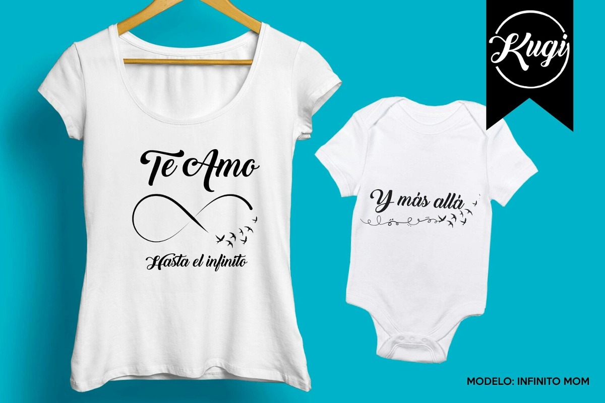 Playeras Familiares, Personalizadas, Mama E Hijo, Papá, - $ 85.00 en Mercado Libre