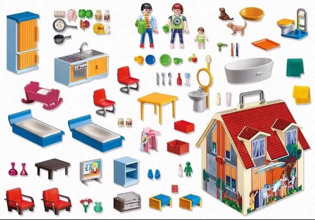 casa de muñecas maletin playmobil
