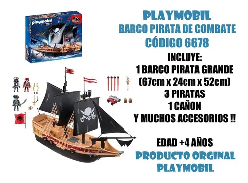 barco pirata playmobil 6678
