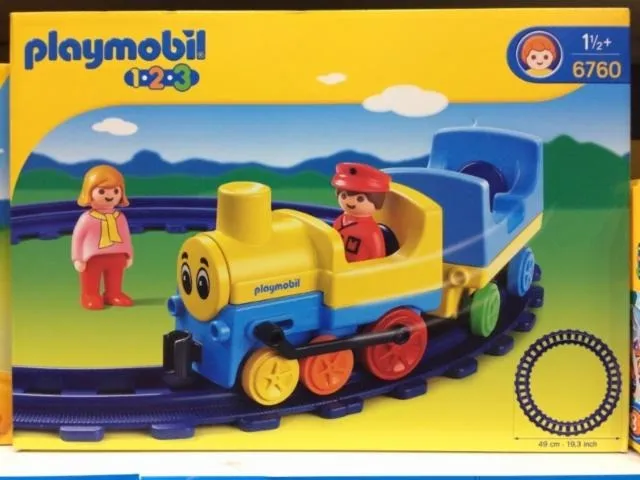 playmobil tren con vias