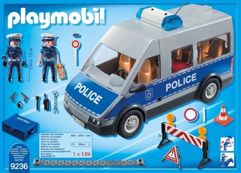 MM TIENDASOFICIALES | Playmobil 9236 Furgon De Policia Control Transito Orig Intek - $ 5.999,00