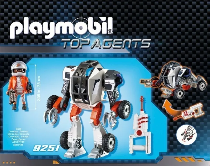 agente general con robot playmobil