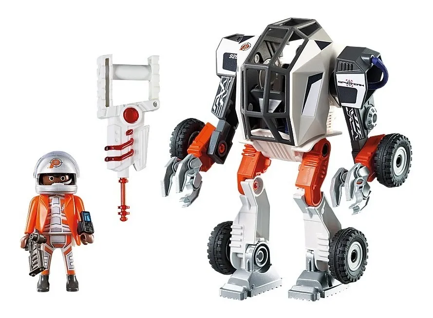 agente general con robot playmobil
