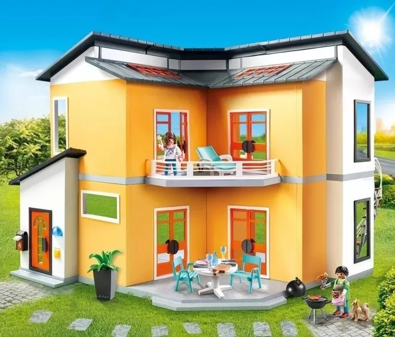 REGALOS LEON JUGUETERIA | Playmobil 9266 Casa Moderna 2 Pisos City Life Jugueterialeon - $ 33.999,99