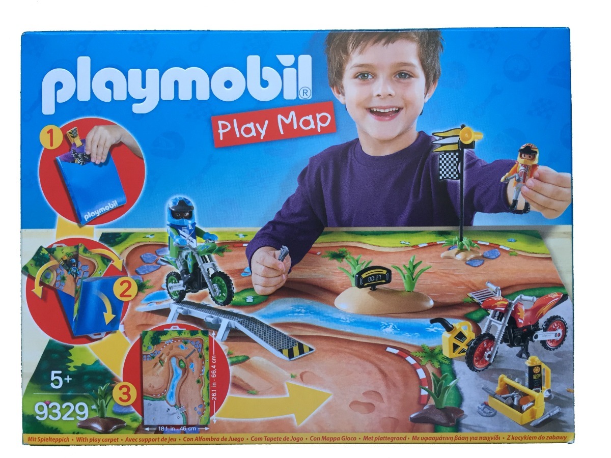 Playmobil 9329 Play Map Motocross