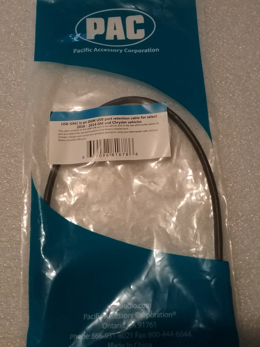 PAC PACUSBGM1 OEM USB Port Retention Cable For Select GM Vehicles