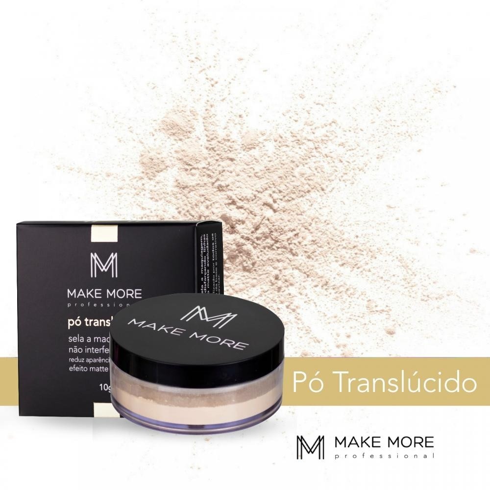 pó translúcido matte acetinado make more 10g r 49 00 em mercado livre