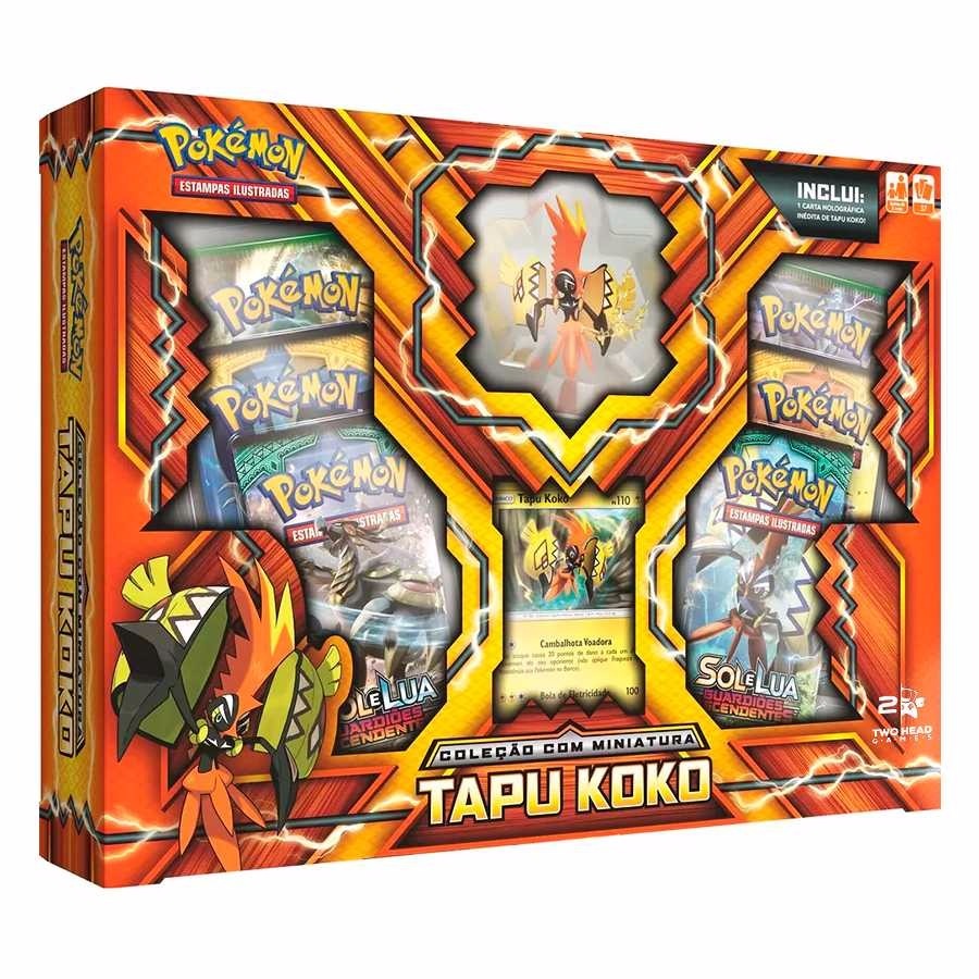 Pokemon Box Tapu Koko Miniatura Booster Original Copag - R 