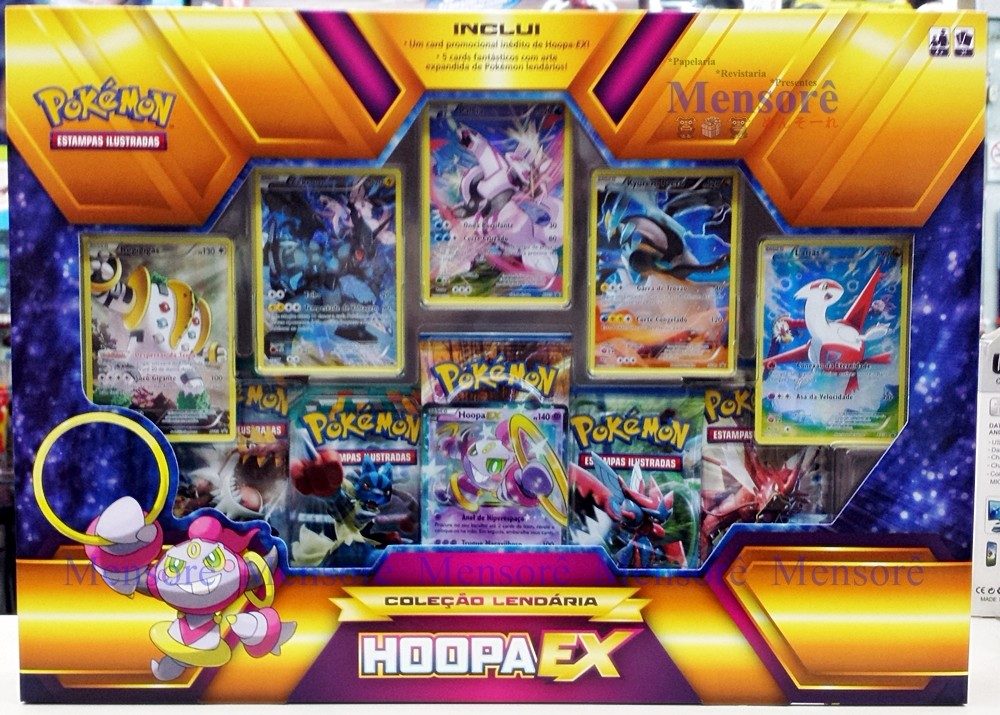 Pokémon Caixa Coleção Lendária Hoopa Ex Cards Em Português 