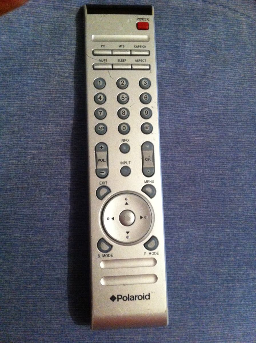 polaroid tv remote setup