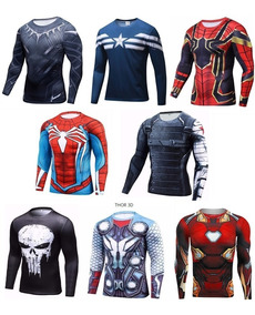 polera compresion superheroes