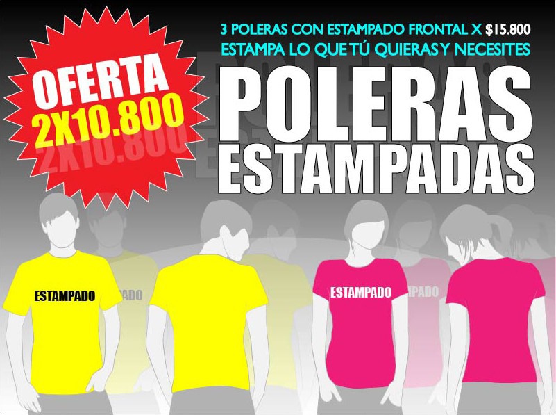 Poleras Personalizadas 2 X 9.990 Promo Navideña. - $ 9.990 