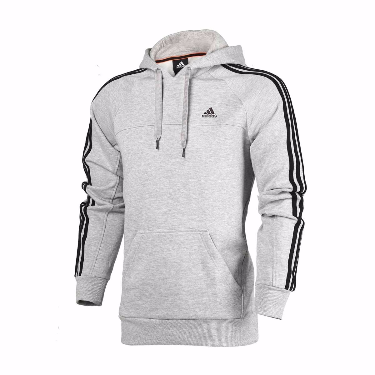 Poleron Adidas Essentials Men S 3 Stripe Grey Talla S Adulto
