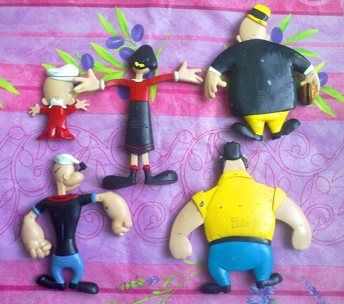 Popeye Set De Figuras Flexibles - $ 1,000.00 en Mercado Libre