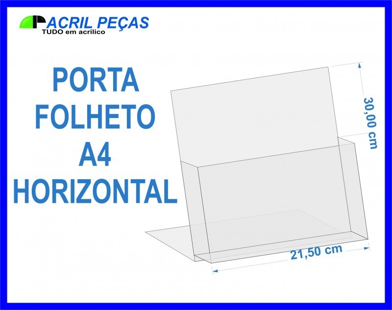 porta folheto folder de mesa tamanho a4 r 41 00 em mercado livre