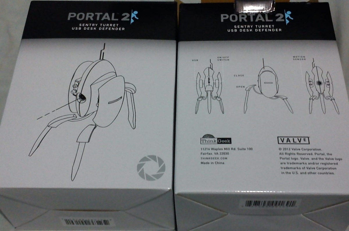 Portal 2 Sentry Turret Usb Desk Defender Pronta Entrega R 399