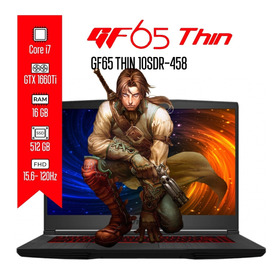Portátil Msi Gf65 Thin Core I7 16gb 512gb Gtx 1660ti 15,6 