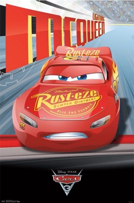 Poster Cars 3 - Rayo Mcqueen - $ 310.00 en Mercado Libre