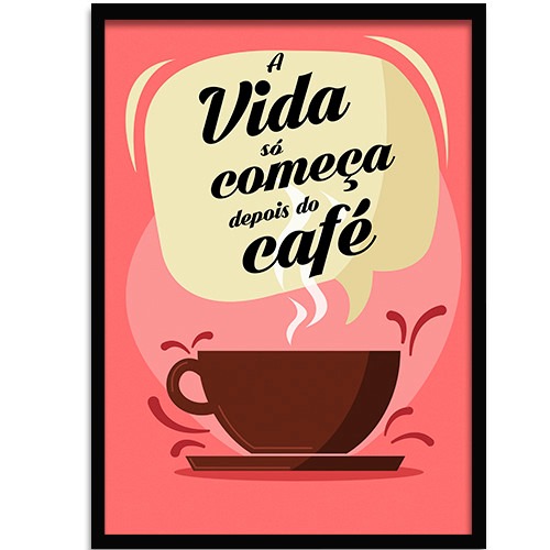 poster com moldura a