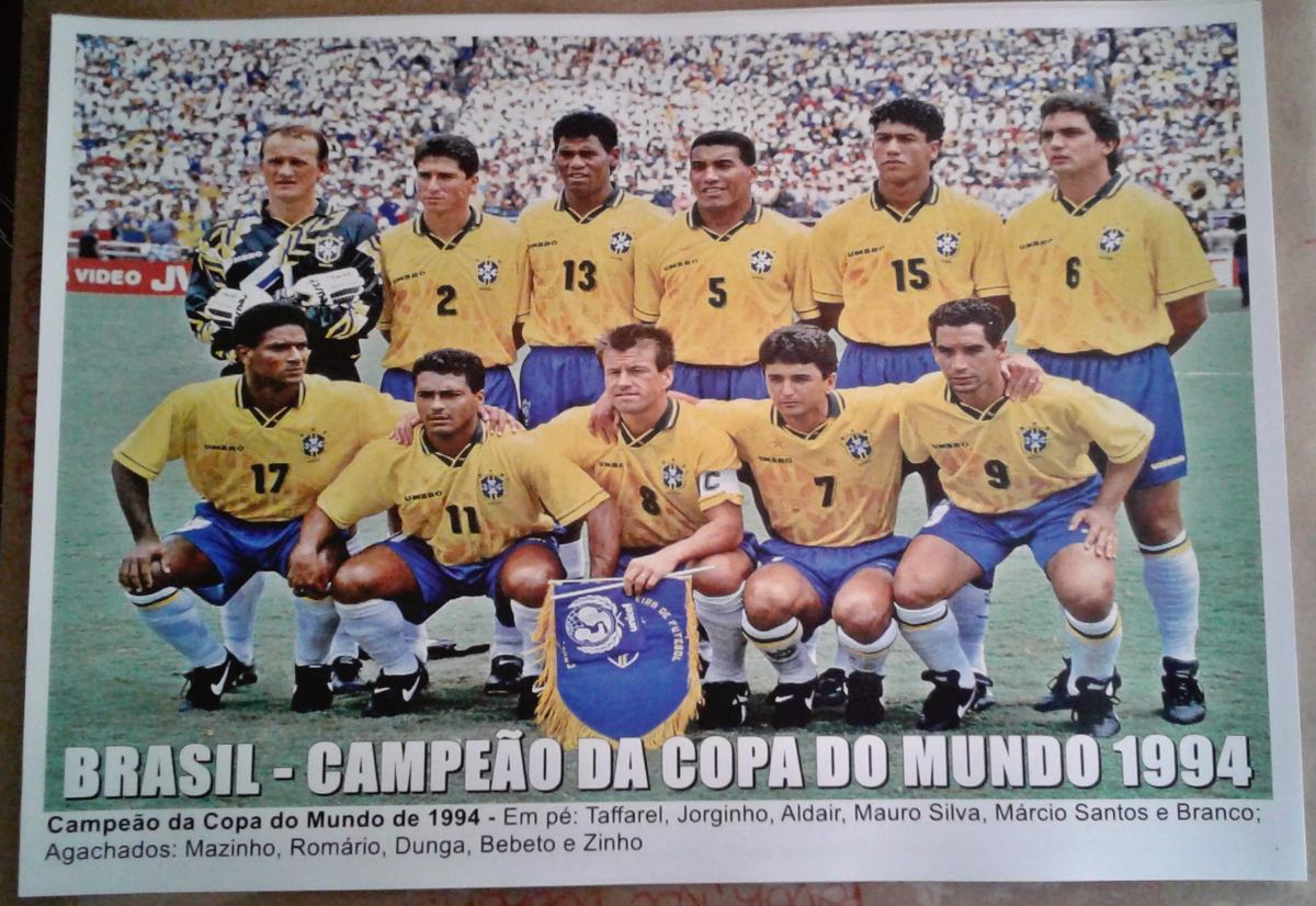 Poster Da Seleção Brasileira - Campeão Da Copa Do Mundo 