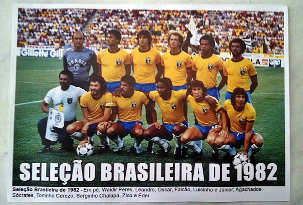 Poster Da Seleção Brasileira De 1982 - R$ 24,90 em Mercado 