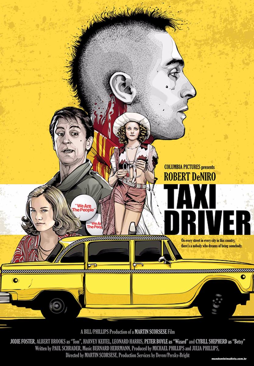Poster Do Filme Taxi Driver Com Moldura E Tamanho A4 - R$ 59,40 em ...