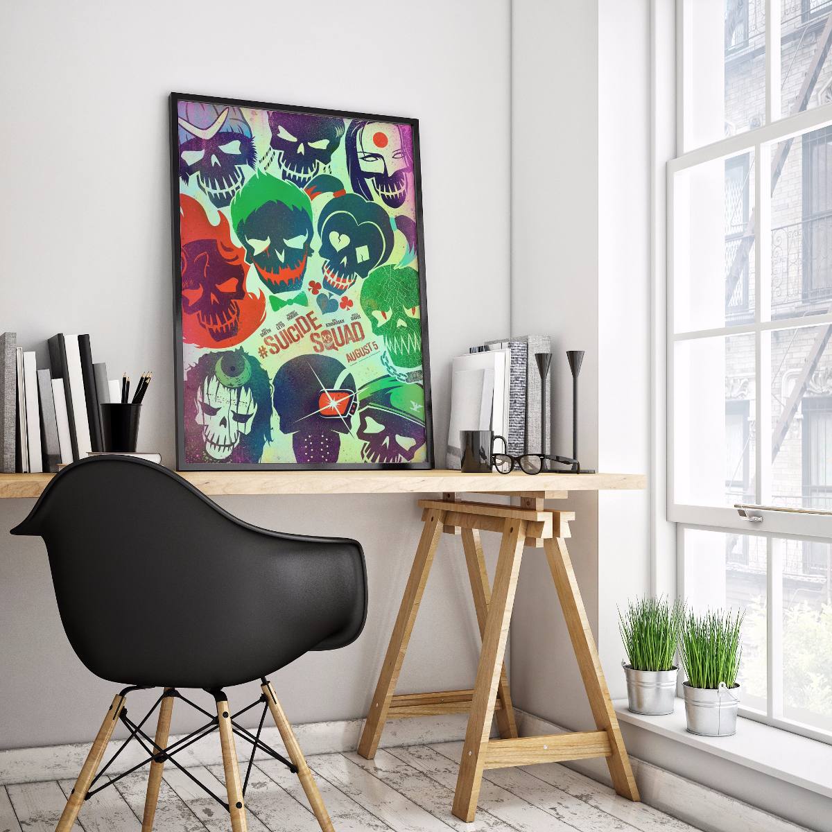 Poster Esquadrao Suicida Coringa Arlequina Harley Hd 42x29cm R Poster Esquadrao Suicida Coringa Arlequina Harley Hd 42x29cm R