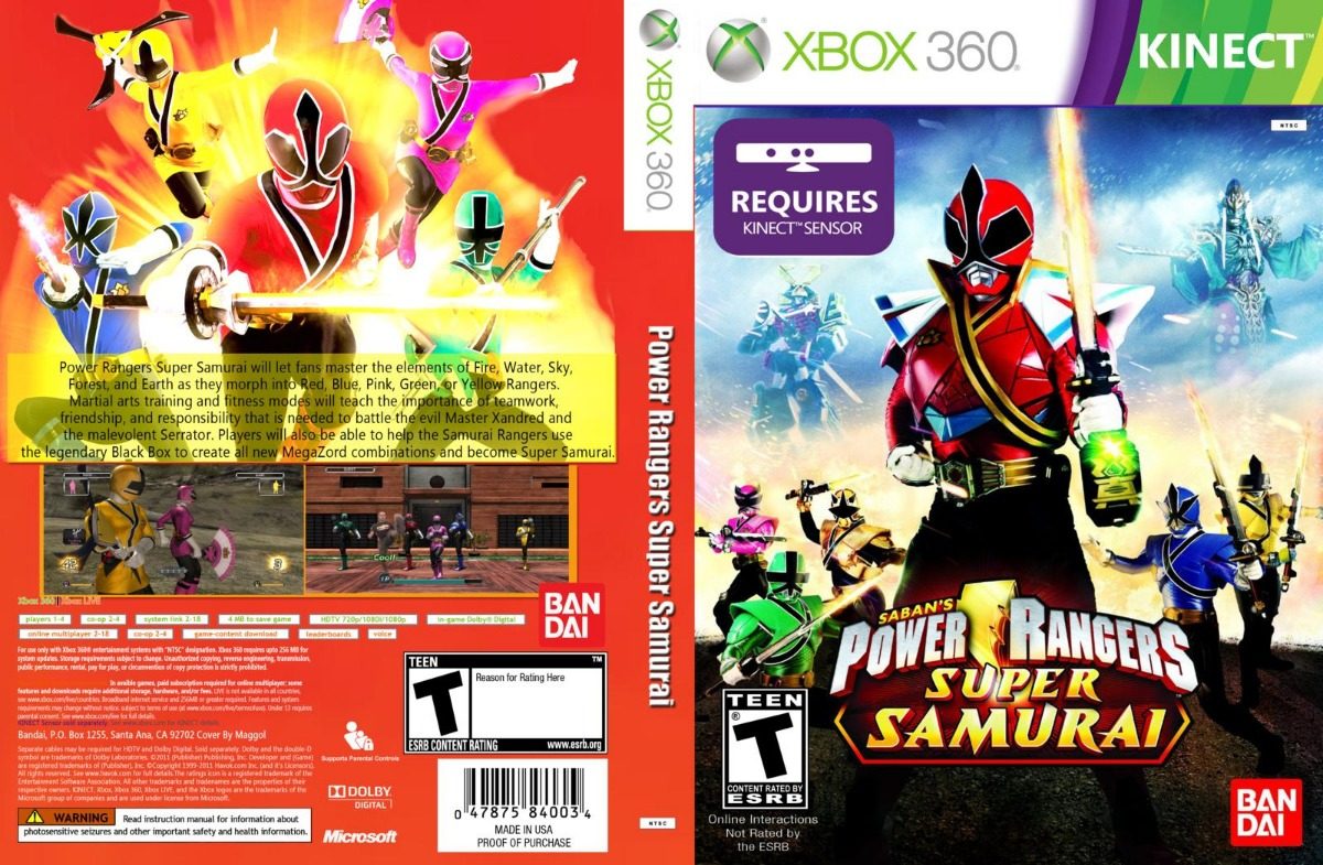 Power Rangers-super Samurai -xbox 360-desbloqueio Lt3.0 