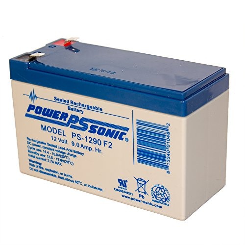 F2 Terminals Power-Sonic PS-1290 12 Volt 9 Amp Hour Rechargeable SLA Battery