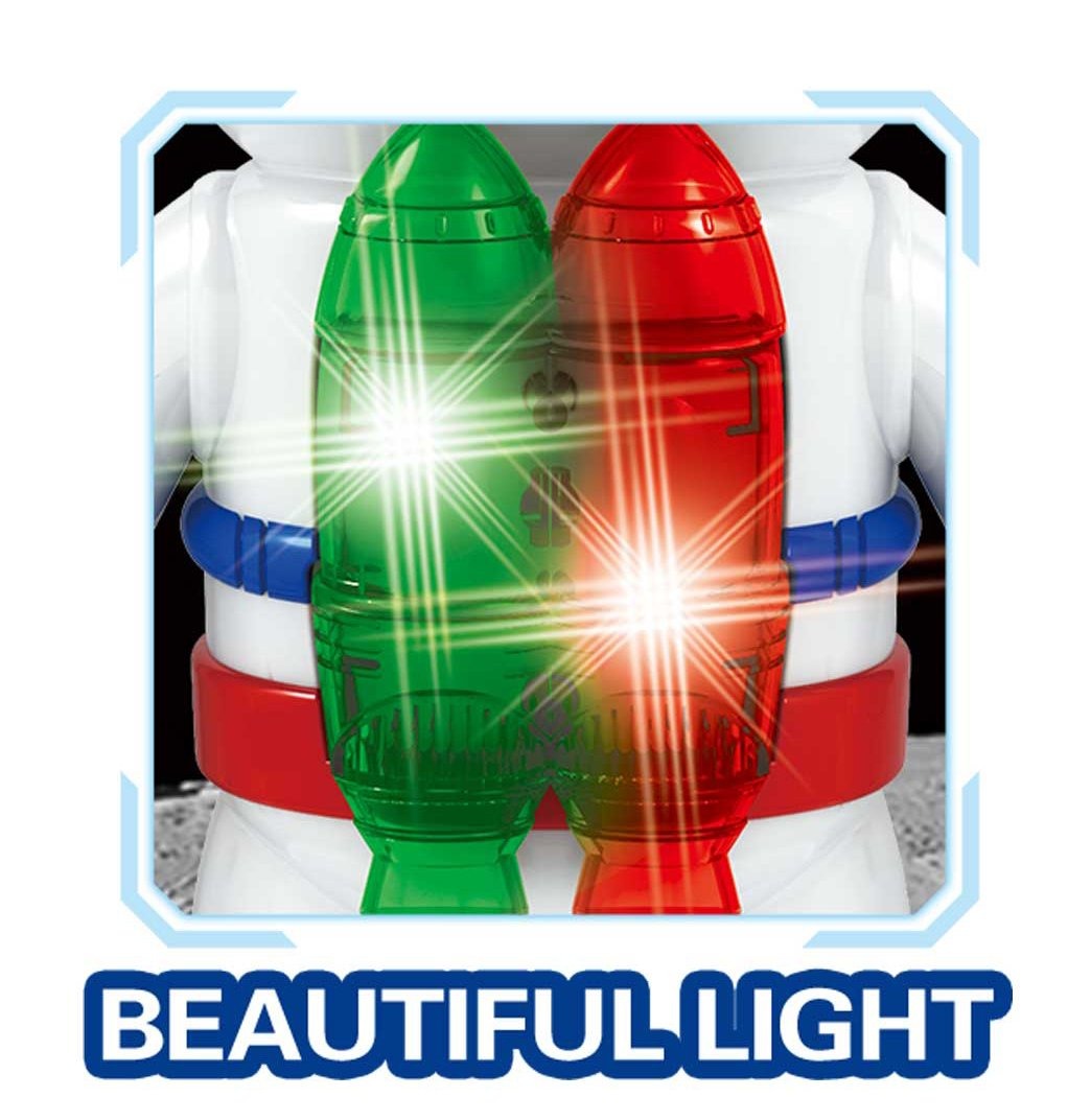 PowerTRC Astronaut Robot Toy on Hover Board with 3D Lights and Music