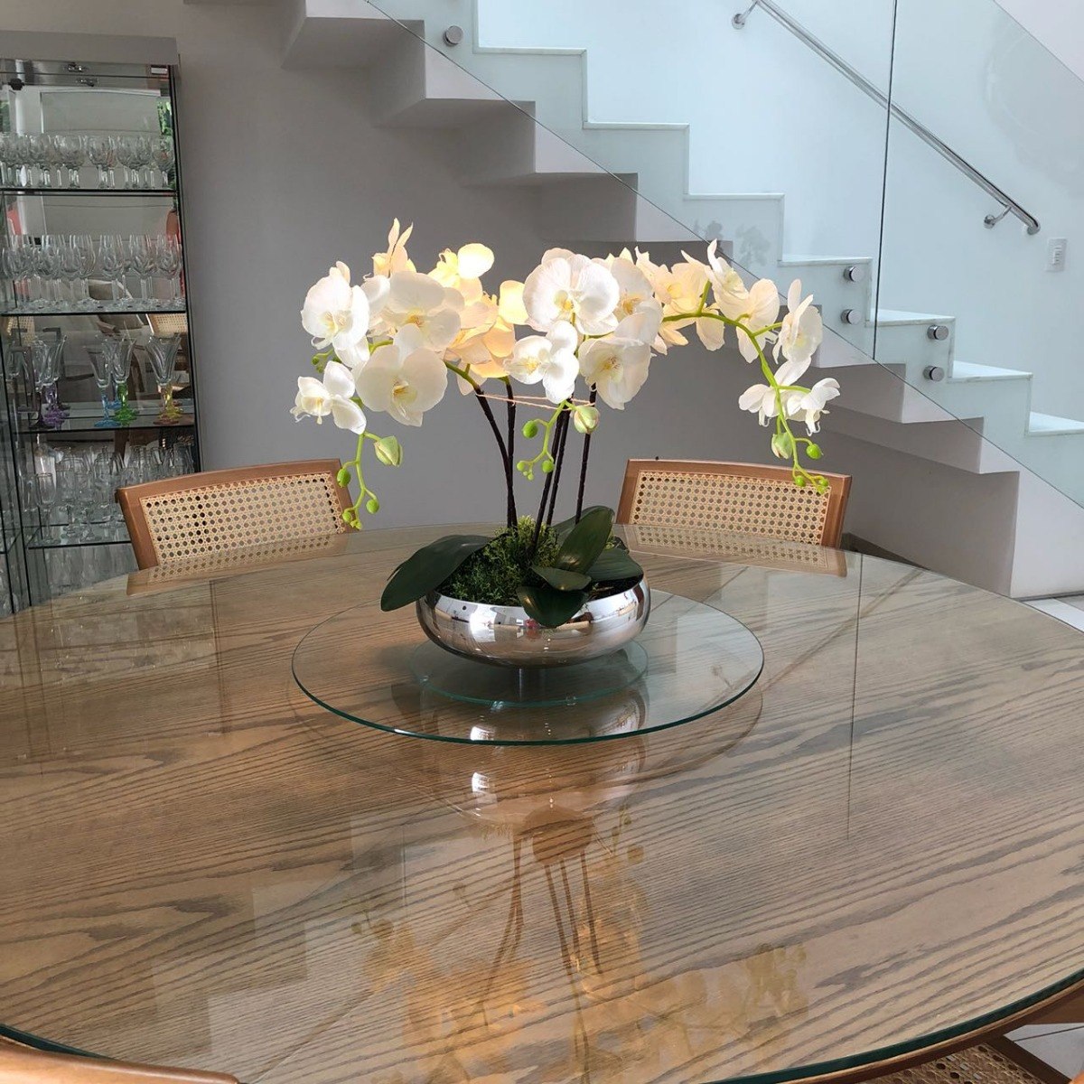 Prato Centro Giratório Para Mesa Jantar 60cm Vidro Temperado R$ 239,00 em Mercado Livre # Decoração Para Mesa De Vidro De Jantar Prato Centro Giratório Para Mesa Jantar 60cm Vidro Temperado R$ 239,00 em Mercado Livre # Decoração Para Mesa De Vidro De Jantar