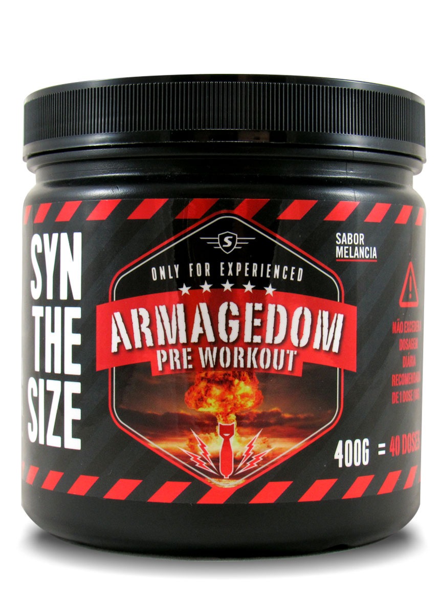 Pré Treino Com Beta Alanina Pré Treino Beta Alanina + Citrulina + Cafeina Armagedom 400g - R$ 84,70