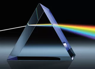 Prisma De Newton Dispersión Luz Espectro Ondas Física 15 Cm