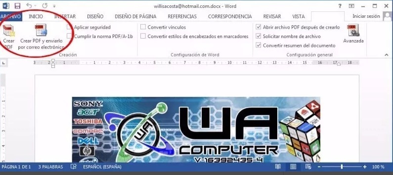 programa para convertir pdf imagen a word formato editable s 10