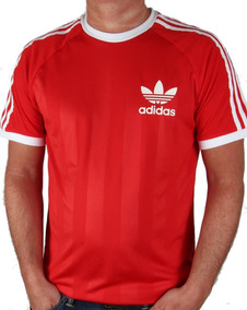 remera roja adidas
