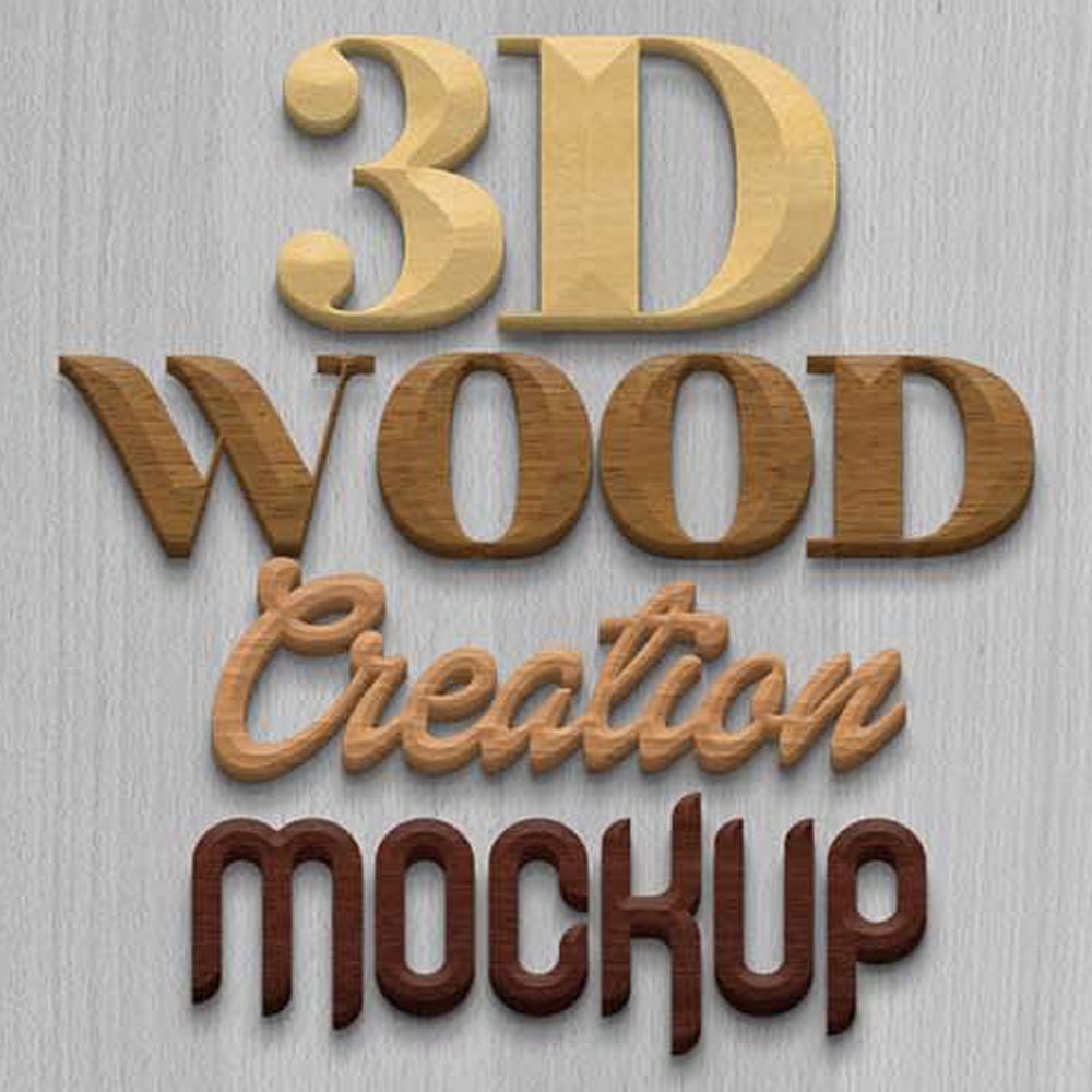Download Promoção! Photoshop Mockups 3d Wood Creation Madeira - R$ 20,00 em Mercado Livre