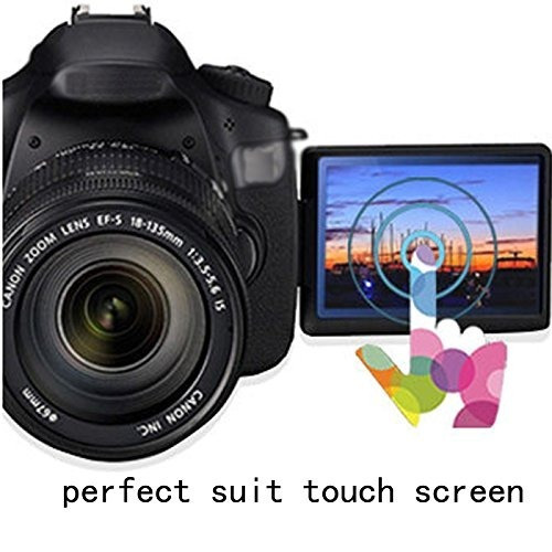 2x Protector De Pantalla Canon EOS 77D protección Film Protector de pantalla claro