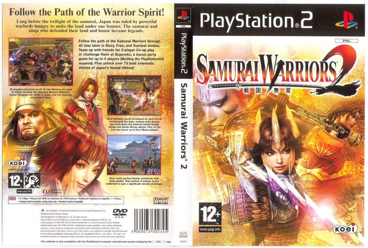 Ps2 - Samurai Warriors 2 - Patch - R$ 17,90 em Mercado Livre