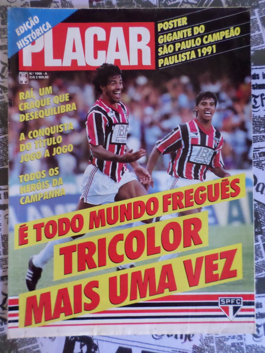 Pôster Gigante Placar São Paulo Fc Campeão Paulista 1991 ...