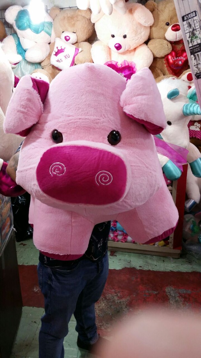 Puerco Cerdito De Peluche Gigante - $ 1,290.00 en Mercado 