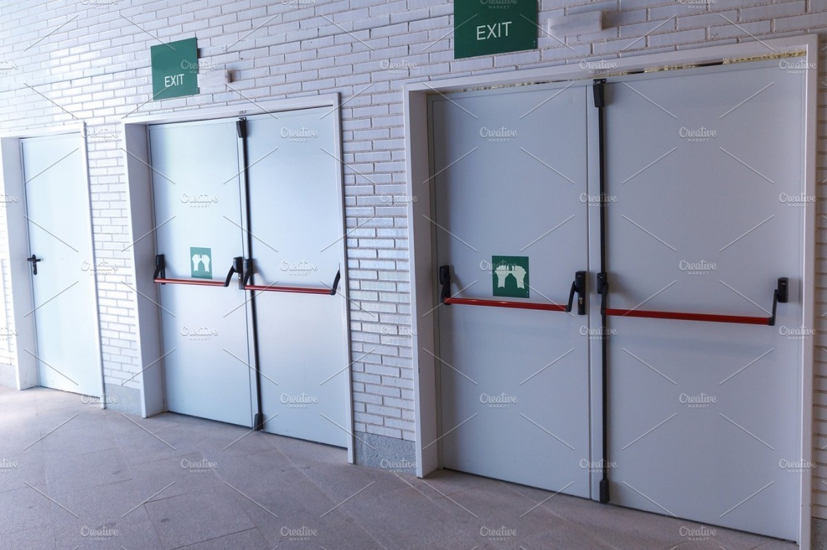 Puerta De Emergencia Precio Puerta Doble Corta Fuego Emergencia 2.00x2.15 C/ Barra - $ 24,999.00 en
